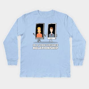 Long Distance Relationship Kids Long Sleeve T-Shirt